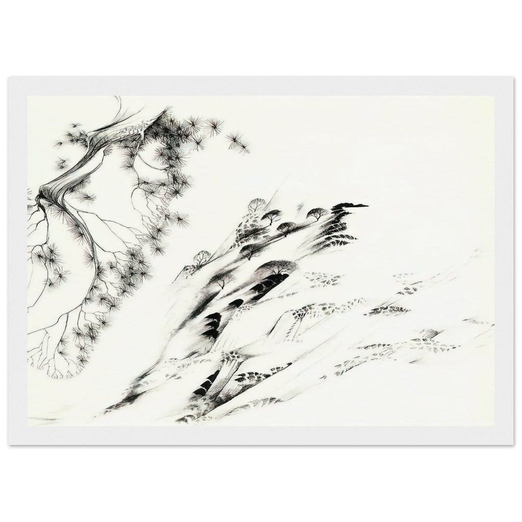 Hillside Framed Poster | Eyvind Earle Framed Prints Wall Art | Eyvind Earle Prints