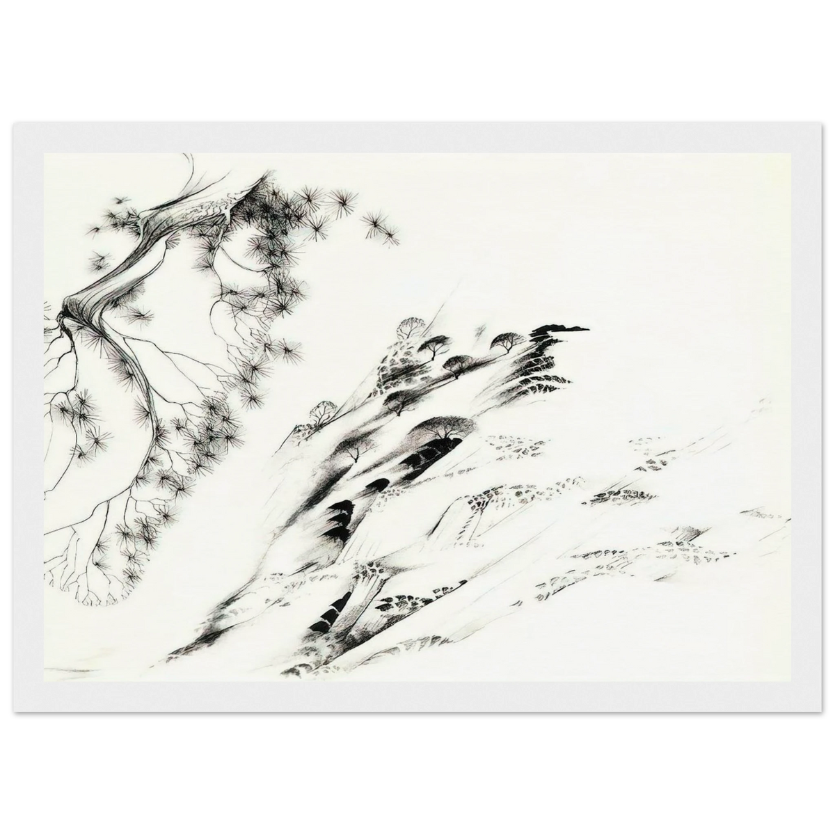 Hillside Framed Poster | Eyvind Earle Framed Prints Wall Art | Eyvind Earle Prints