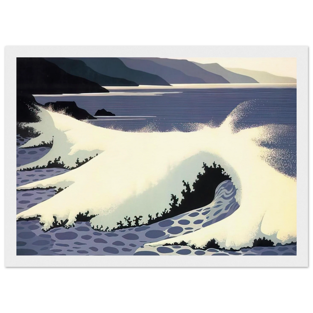 The White Wave Framed Poster | Eyvind Earle Framed Prints Wall Art | Eyvind Earle Prints