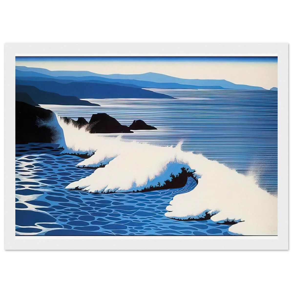 The Wave Framed Poster | Eyvind Earle Framed Prints Wall Art | Eyvind Earle Prints