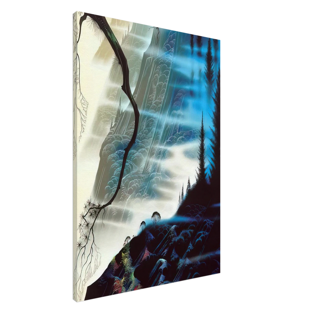 Sea Cliffs and Redwoods Canvas | Eyvind Earle Canvas | Eyvind Earle Prints