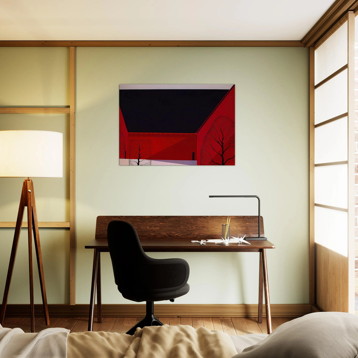 Western Barns Canvas | Eyvind Earle Canvas | Eyvind Earle Prints