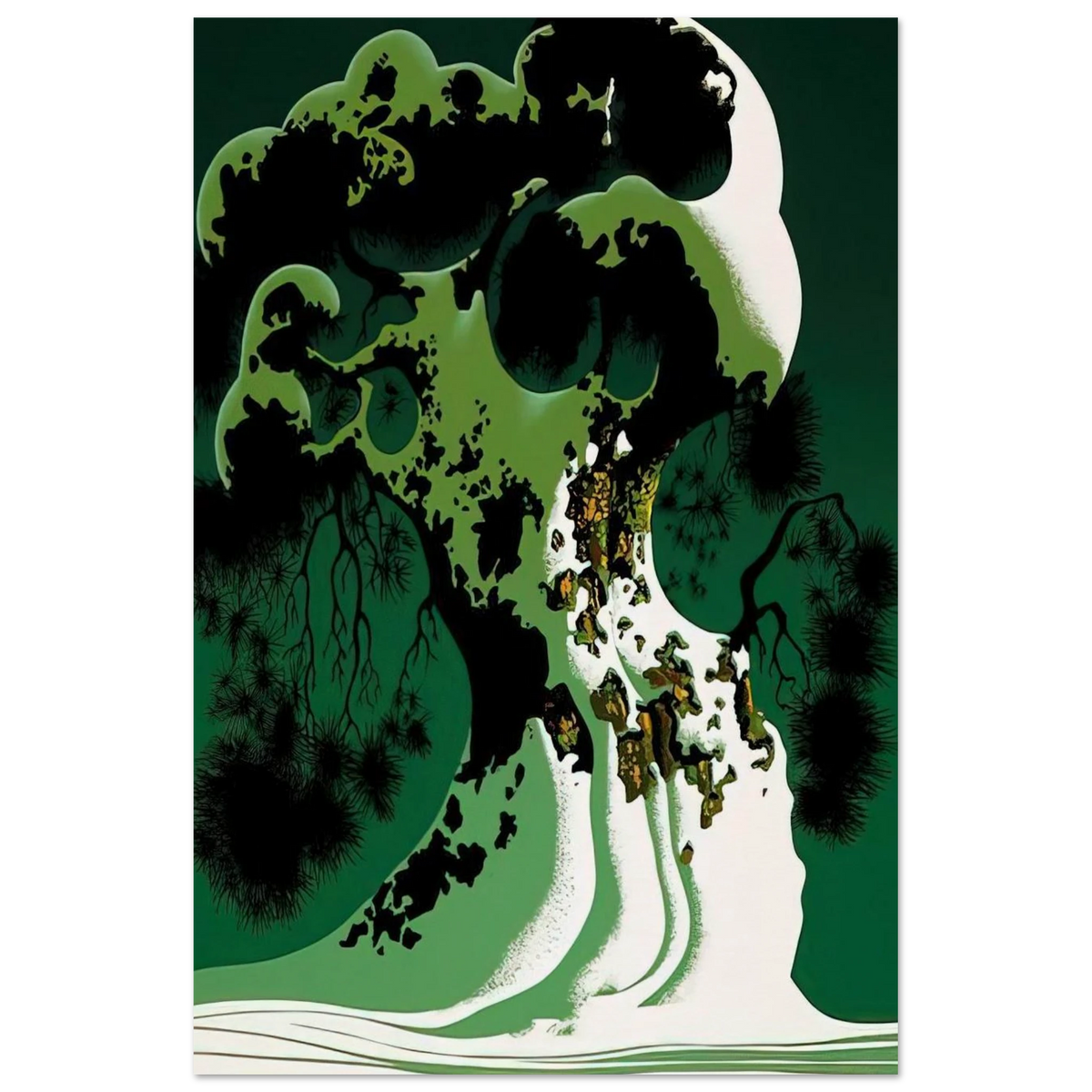 Snow Covered Bonsai Poster | Eyvind Earle Poster | Eyvind Earle Prints
