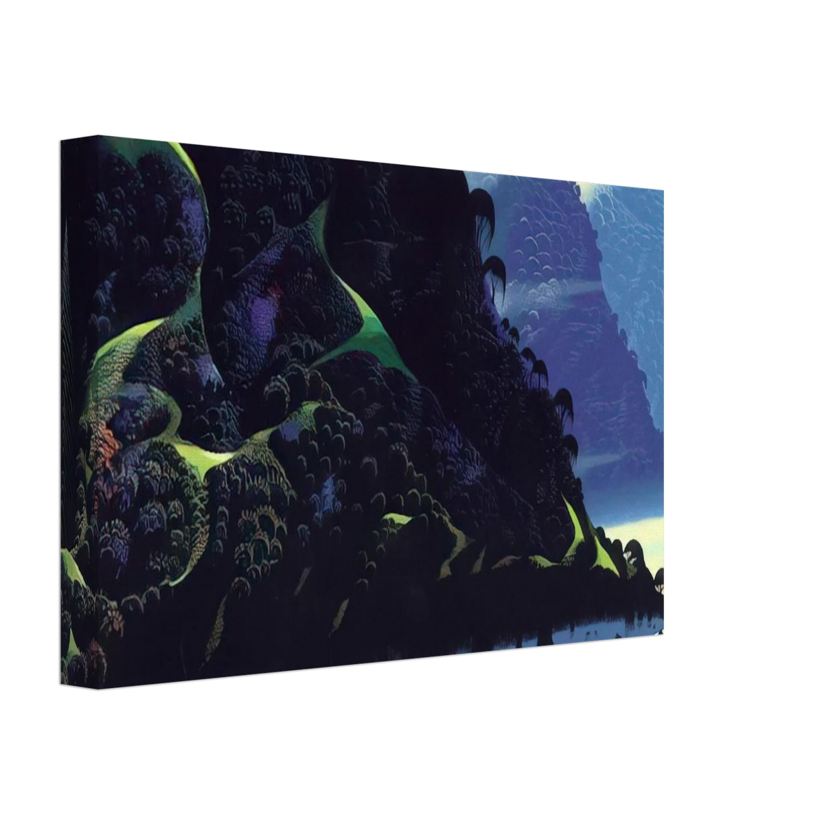 Blue Coastline Canvas | Eyvind Earle Canvas | Eyvind Earle Prints