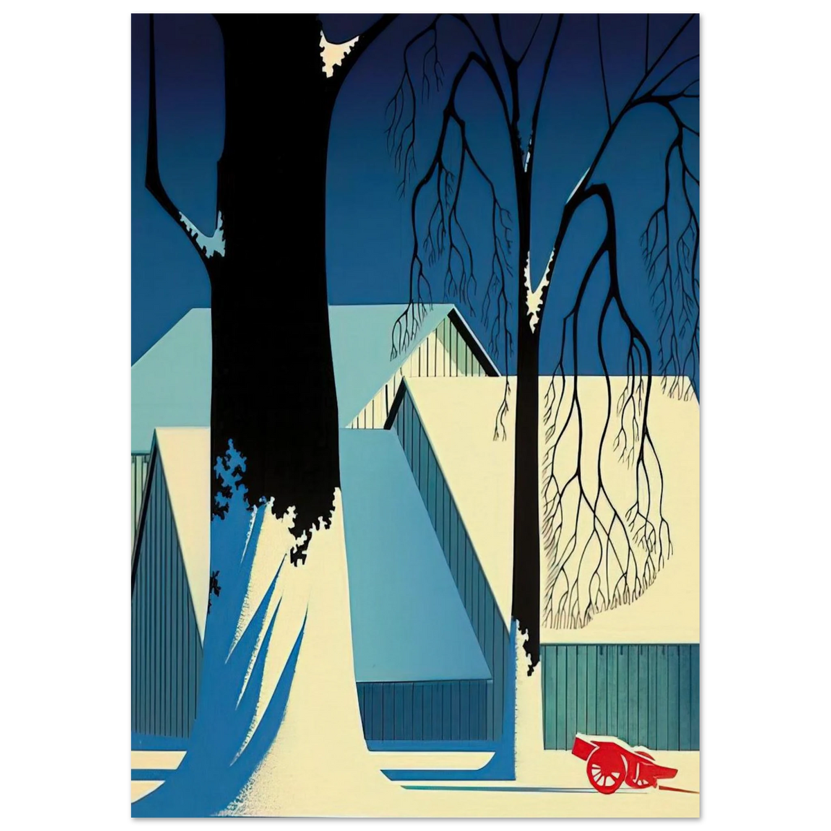 Turquoise Poster | Eyvind Earle Poster | Eyvind Earle Prints