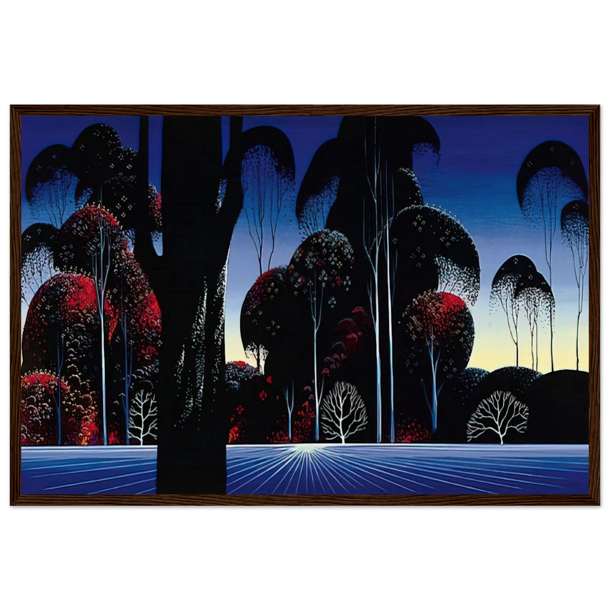 Dark Silence Framed Poster | Eyvind Earle Framed Prints Wall Art | Eyvind Earle Prints