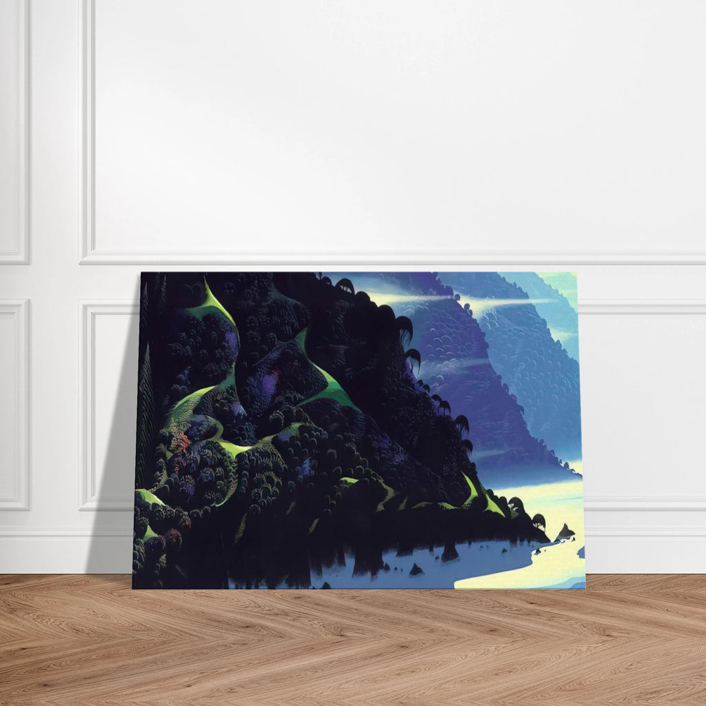 Blue Coastline Canvas | Eyvind Earle Canvas | Eyvind Earle Prints