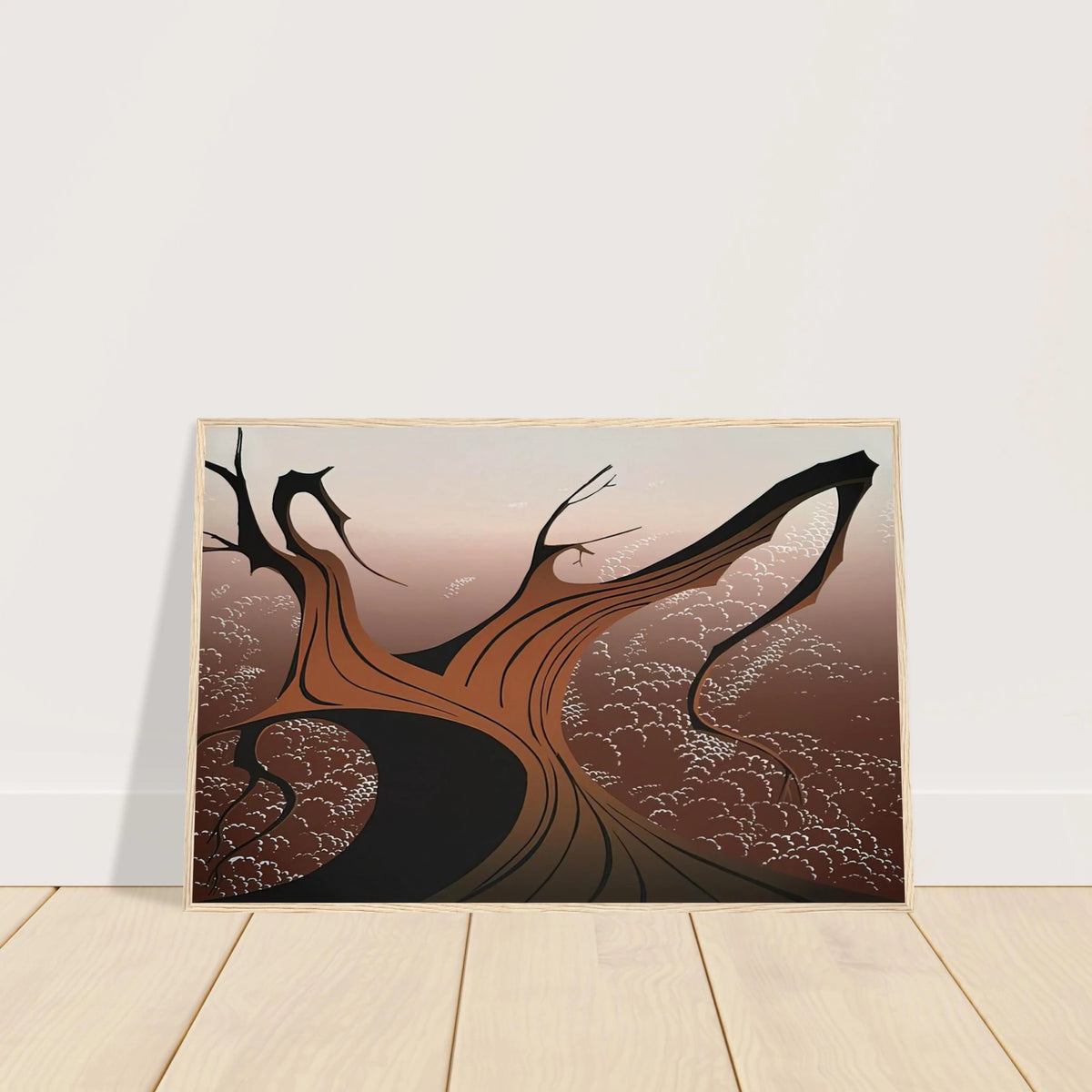 Brown Tree Framed Poster | Eyvind Earle Framed Prints Wall Art | Eyvind Earle Prints