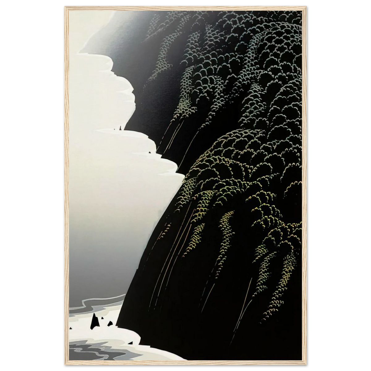 California Coast Framed Poster | Eyvind Earle Framed Prints Wall Art | Eyvind Earle Prints