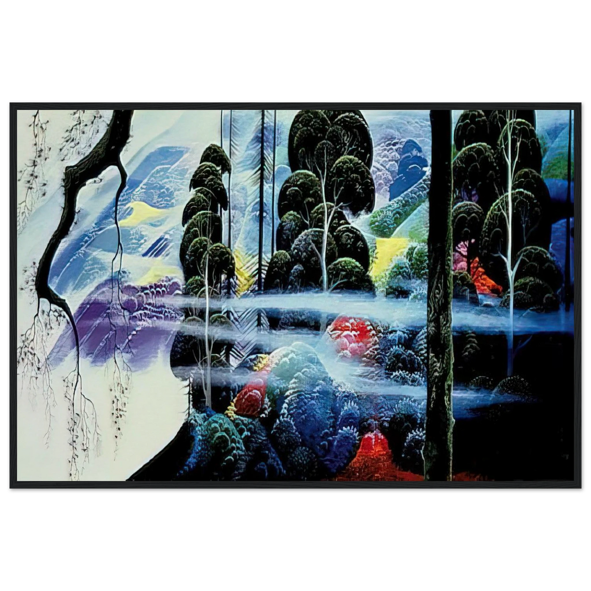 Along the Coast Framed Poster | Eyvind Earle Framed Prints Wall Art | Eyvind Earle Prints