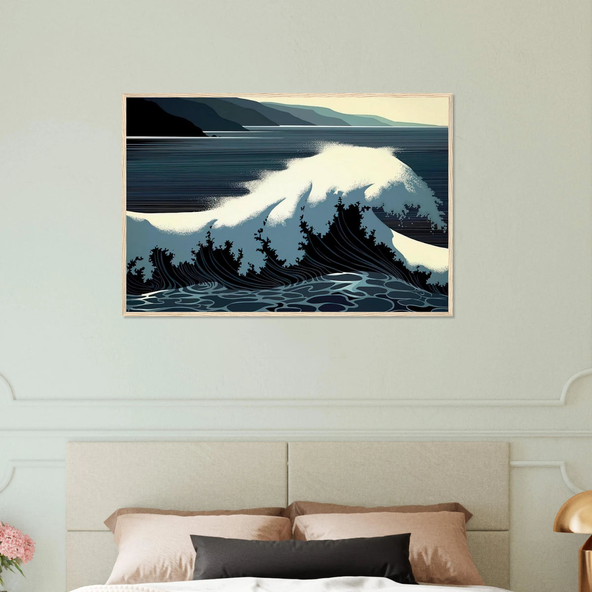 A Sounding of Surf Framed Poster | Eyvind Earle Framed Prints Wall Art | Eyvind Earle Prints