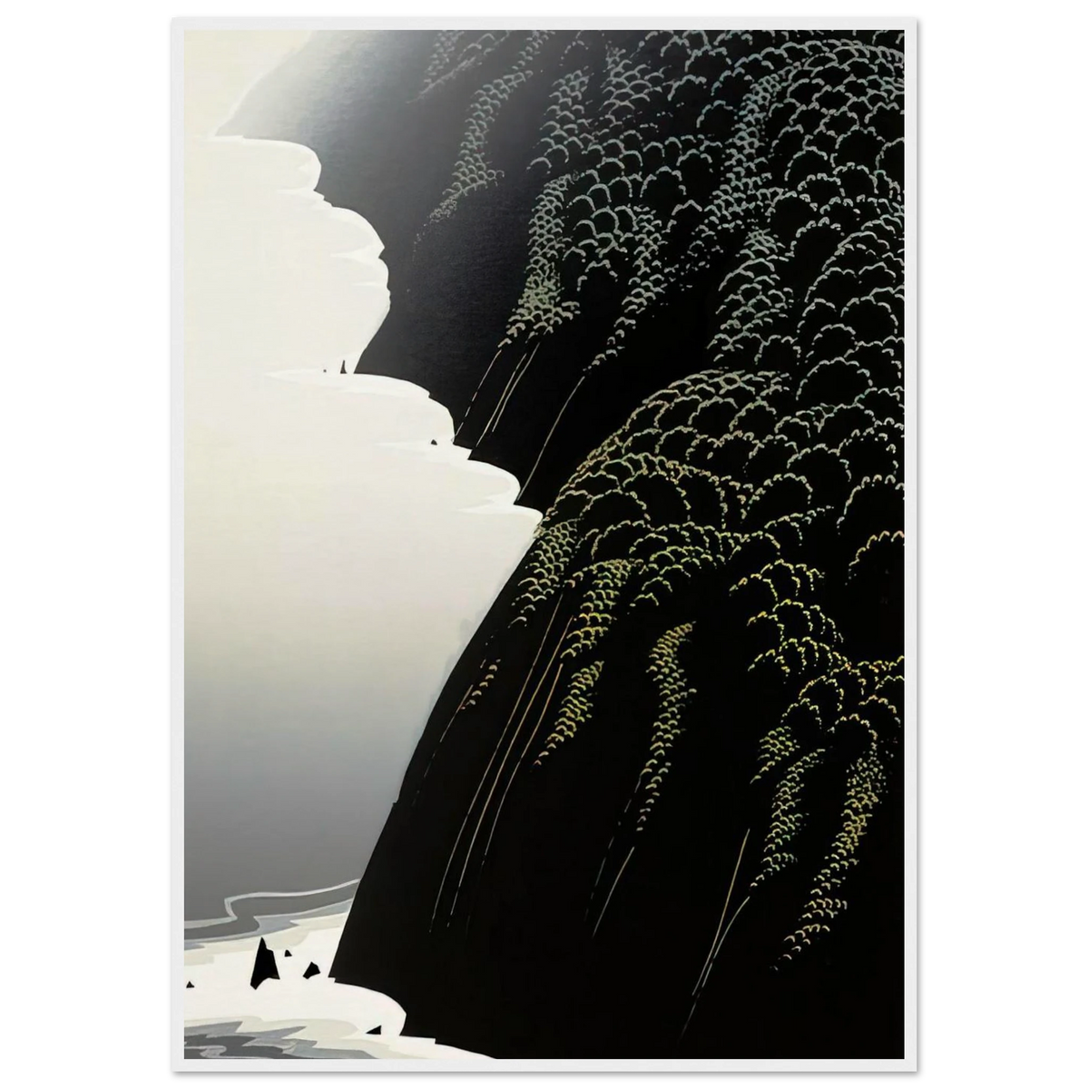 California Coast Framed Poster | Eyvind Earle Framed Prints Wall Art | Eyvind Earle Prints