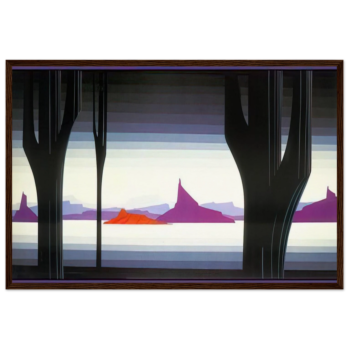 Saguaro Framed Poster | Eyvind Earle Framed Prints Wall Art | Eyvind Earle Prints