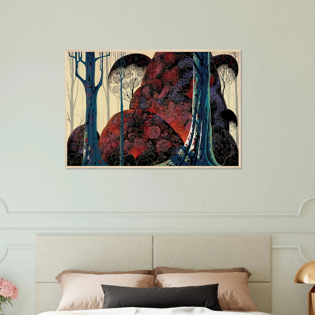 Jewel Forest Framed Poster | Eyvind Earle Framed Prints Wall Art | Eyvind Earle Prints