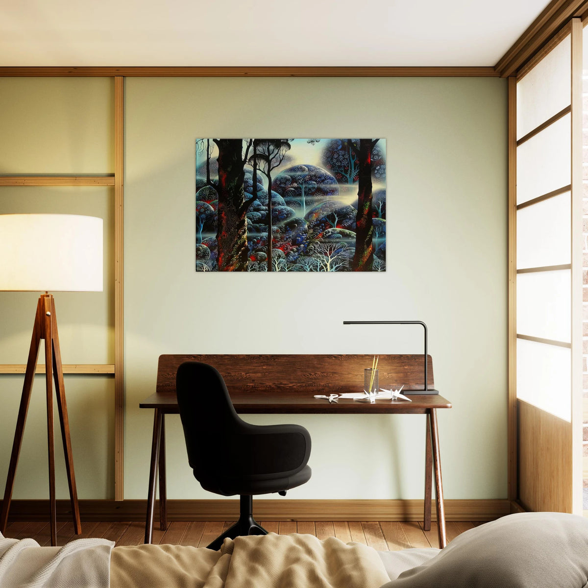 Mist in the Dark Woods Canvas | Eyvind Earle Canvas | Eyvind Earle Prints