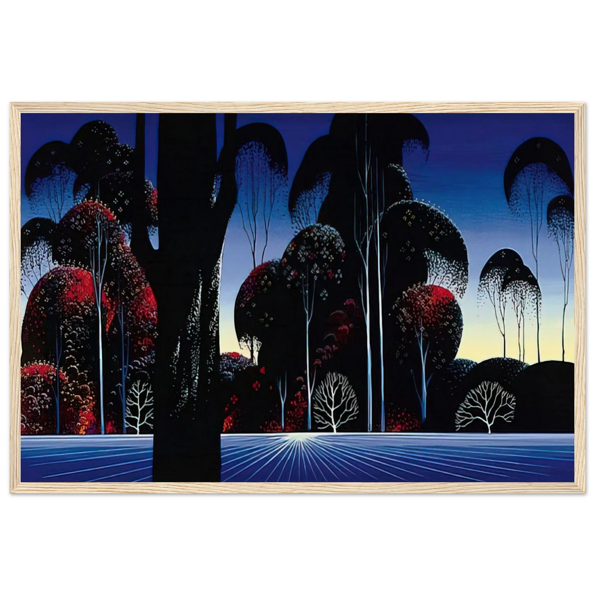 Dark Silence Framed Poster | Eyvind Earle Framed Prints Wall Art | Eyvind Earle Prints
