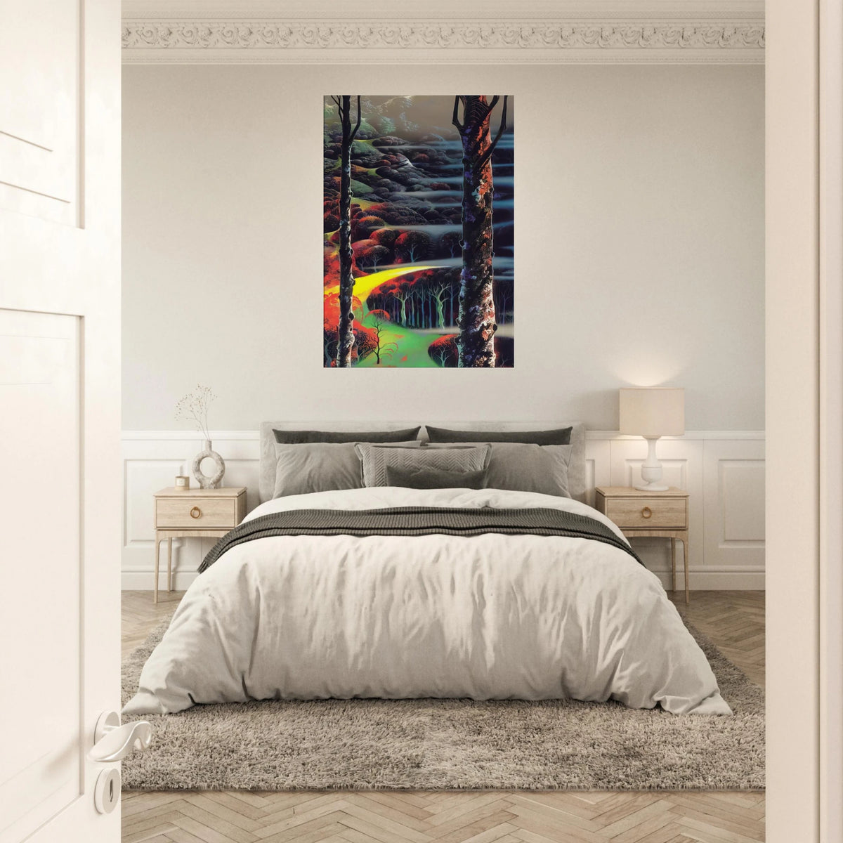 A Touch of Autumn Canvas | Eyvind Earle Canvas | Eyvind Earle Prints