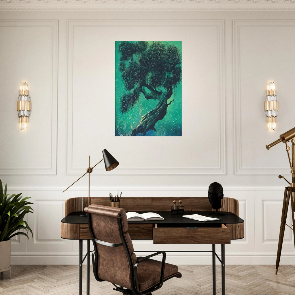 Solitary Bonsai Canvas | Eyvind Earle Canvas | Eyvind Earle Prints