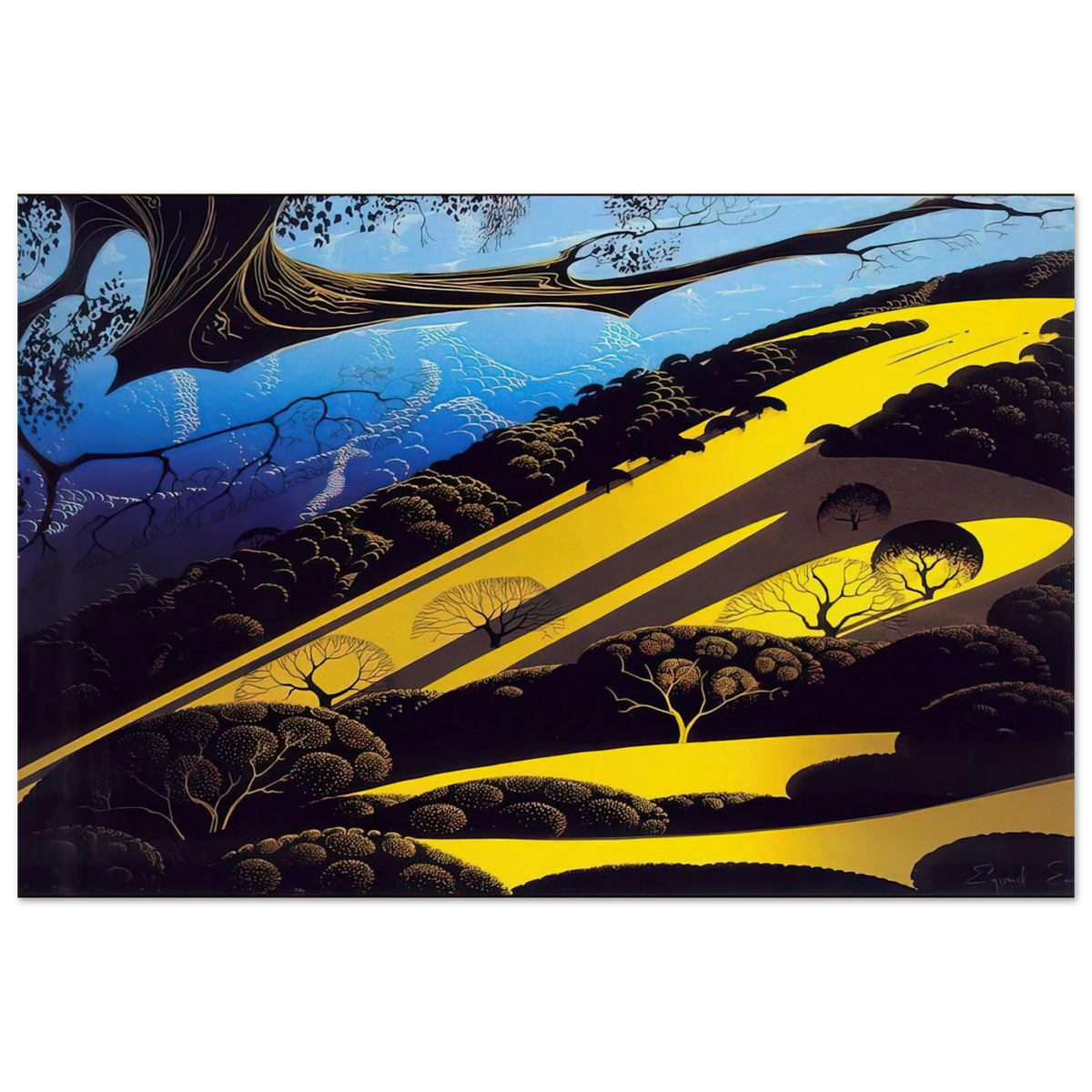 Gaviota Pass Poster | Eyvind Earle Poster | Eyvind Earle Prints