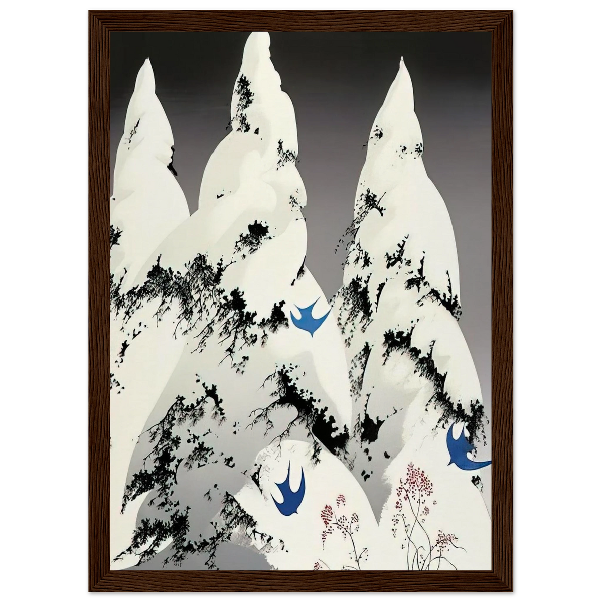 Winter Pine Framed Poster | Eyvind Earle Framed Prints Wall Art | Eyvind Earle Prints