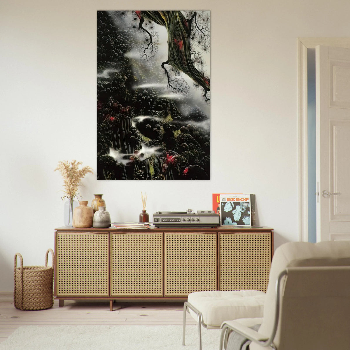 Wisps of Fog and Branch Poster | Eyvind Earle Poster | Eyvind Earle Prints