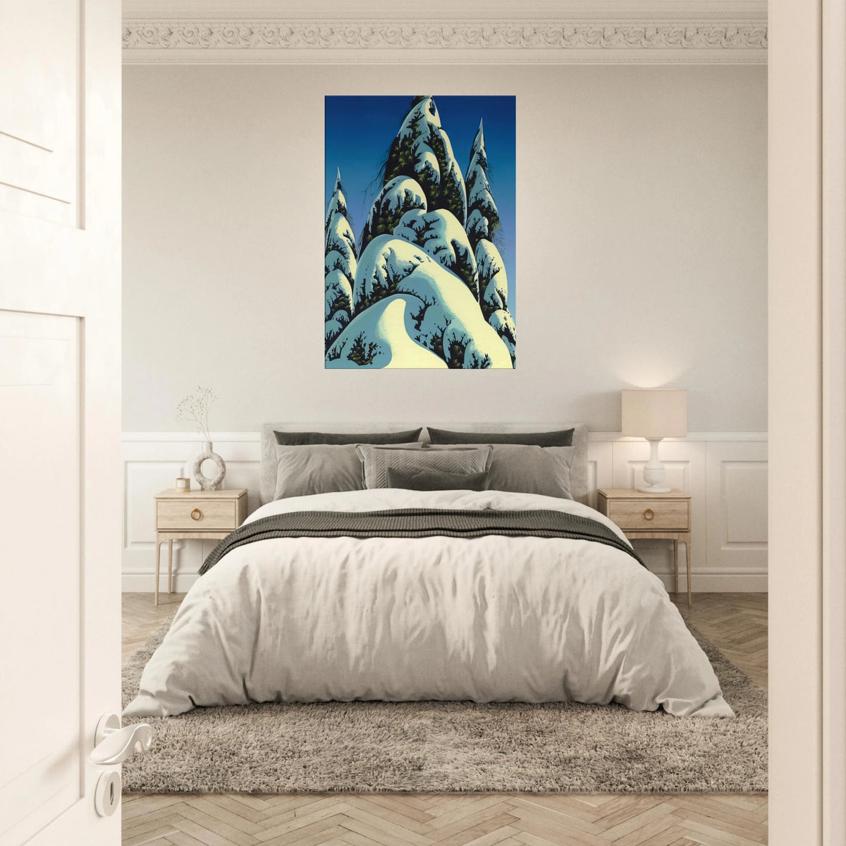 New Fallen Snow Canvas | Eyvind Earle Canvas | Eyvind Earle Prints