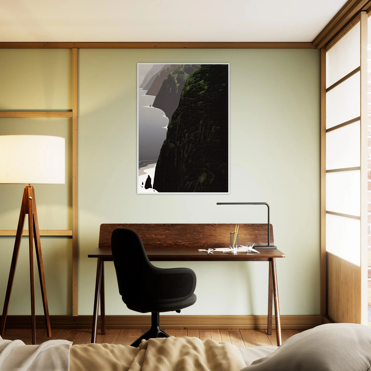 Big Sur Coastline Framed Poster | Eyvind Earle Framed Prints Wall Art | Eyvind Earle Prints
