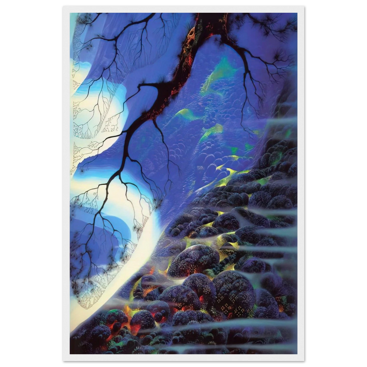 Mystical Big Sur Framed Poster | Eyvind Earle Framed Prints Wall Art | Eyvind Earle Prints