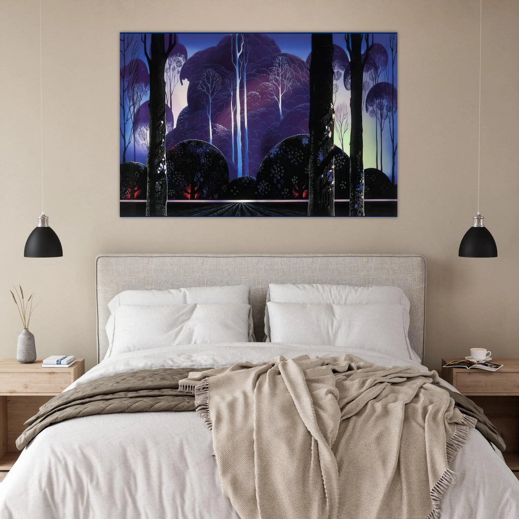Purple Sunrise Poster | Eyvind Earle Poster | Eyvind Earle Prints