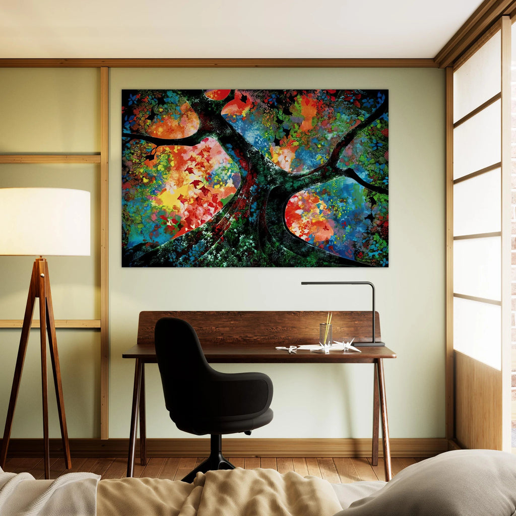 Waves of Golden Fire Poster | Eyvind Earle Poster | Eyvind Earle Prints
