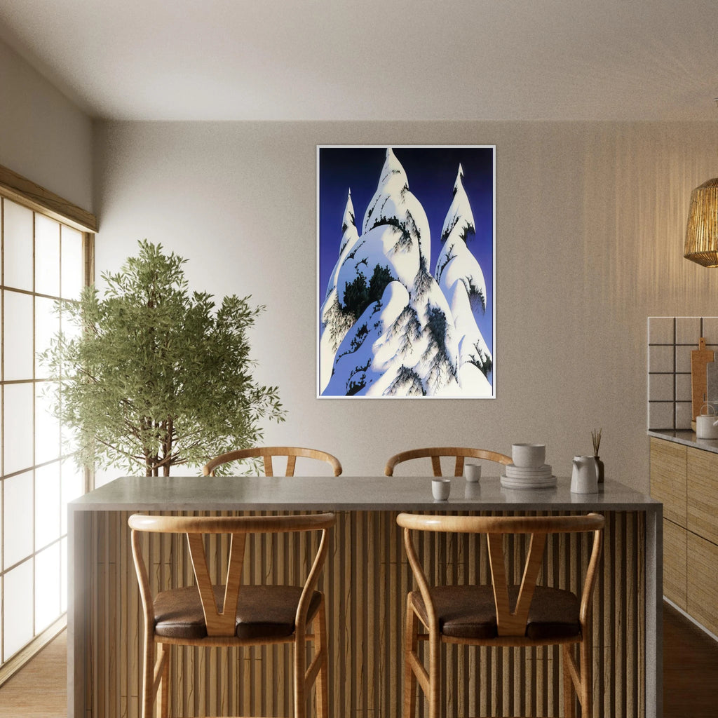 Snow Trees Framed Poster | Eyvind Earle Framed Prints Wall Art | Eyvind Earle Prints