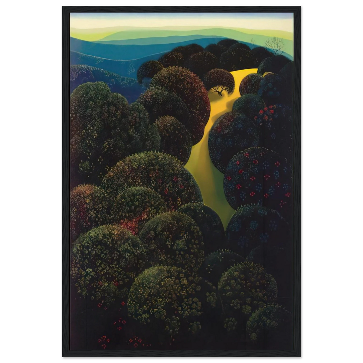 Hidden Pasture Framed Poster | Eyvind Earle Framed Prints Wall Art | Eyvind Earle Prints
