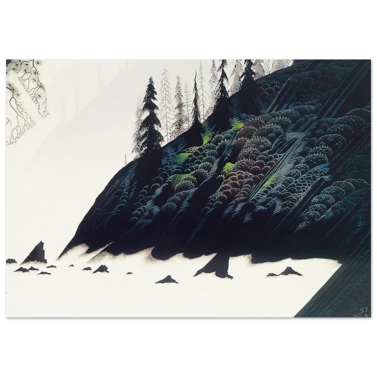 Spruce Redwoods and Pine Poster | Eyvind Earle Poster | Eyvind Earle Prints