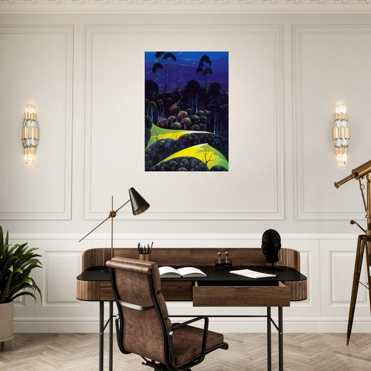 Inland from the Sea Canvas | Eyvind Earle Canvas | Eyvind Earle Prints