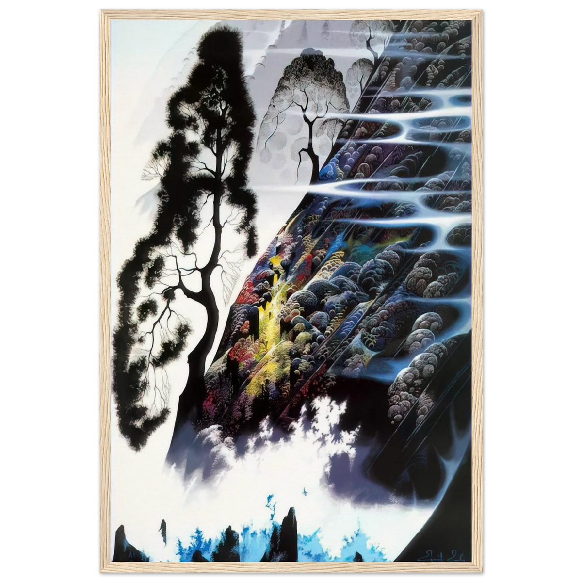 Radient Splendor Framed Poster | Eyvind Earle Framed Prints Wall Art | Eyvind Earle Prints