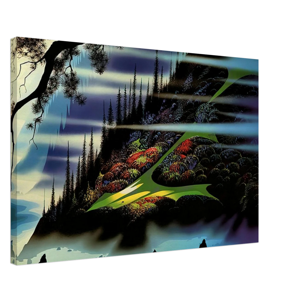 Pasture Through the Fog Canvas | Eyvind Earle Canvas | Eyvind Earle Prints