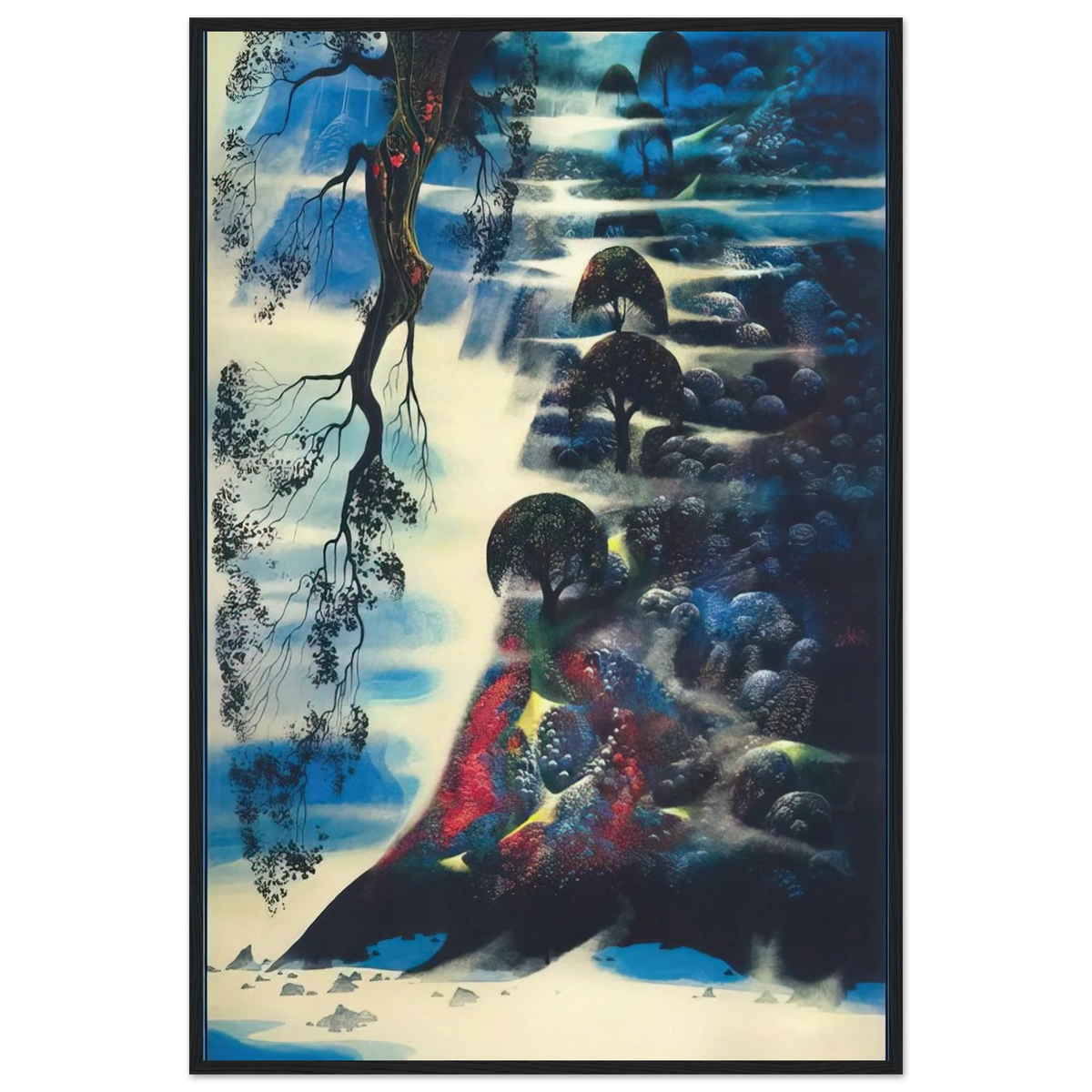 Summer Morning Mist Framed Poster | Eyvind Earle Framed Prints Wall Art | Eyvind Earle Prints
