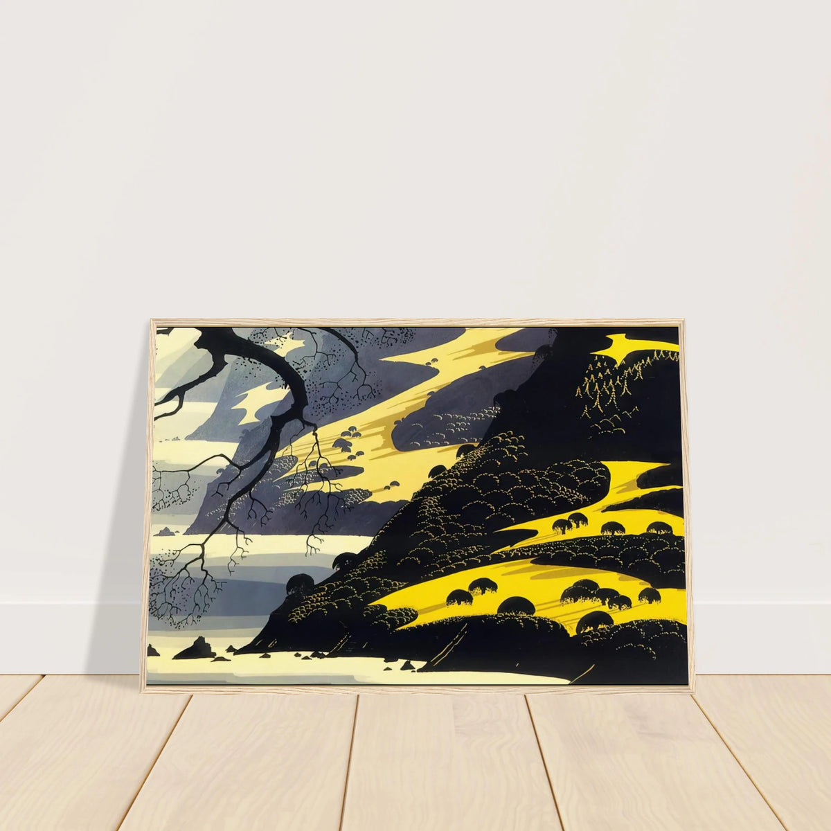 Coastal Fog Framed Poster | Eyvind Earle Framed Prints Wall Art | Eyvind Earle Prints