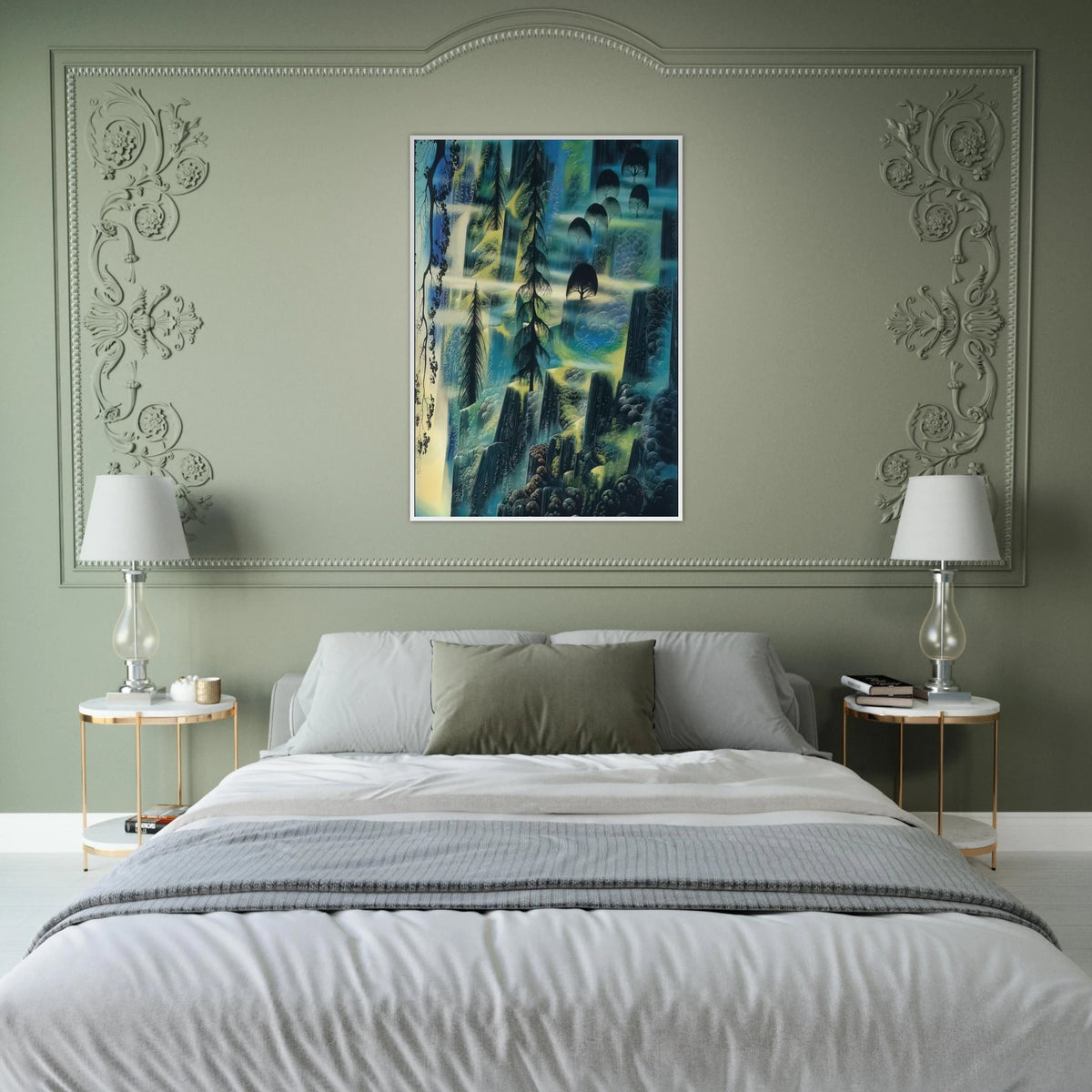Where Eagles Fly Framed Poster | Eyvind Earle Framed Prints Wall Art | Eyvind Earle Prints