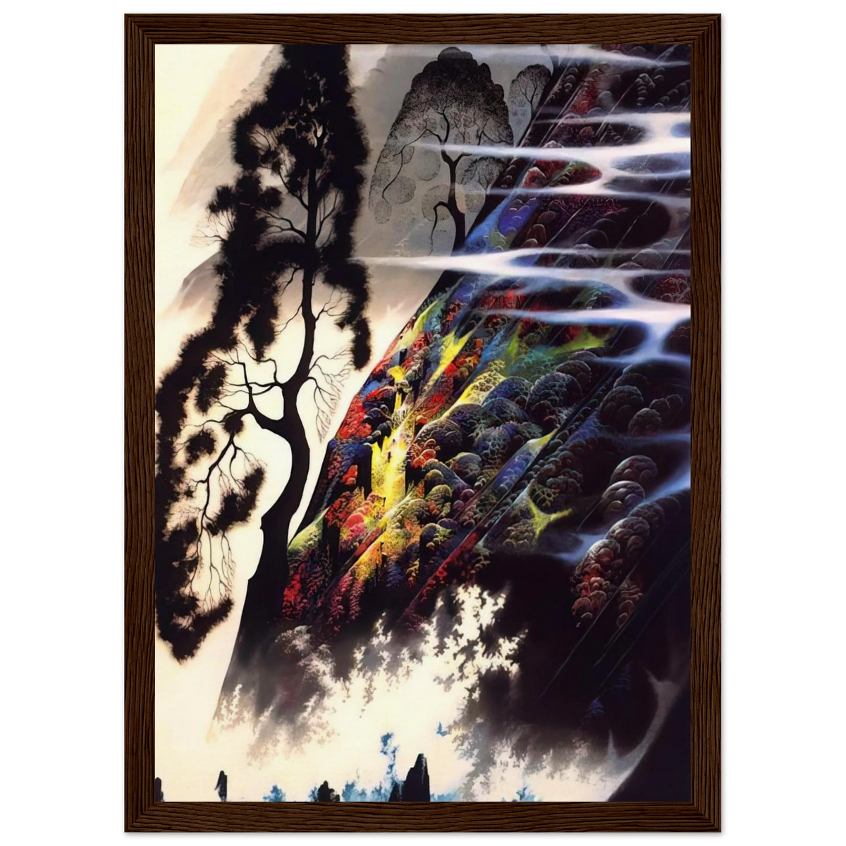 Radiant Splendor Framed Poster | Eyvind Earle Framed Prints Wall Art | Eyvind Earle Prints