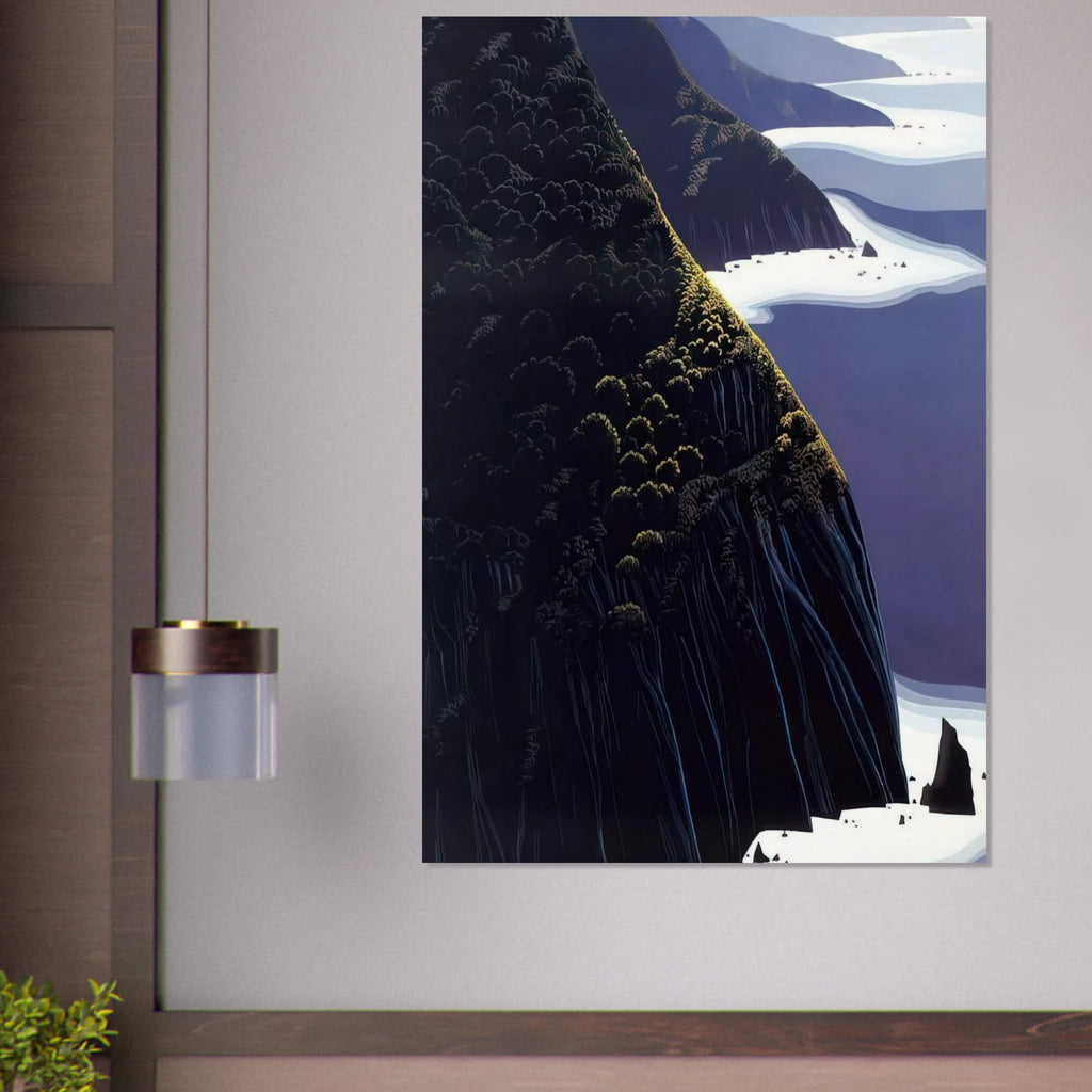 Gray Big Sur Poster | Eyvind Earle Poster | Eyvind Earle Prints