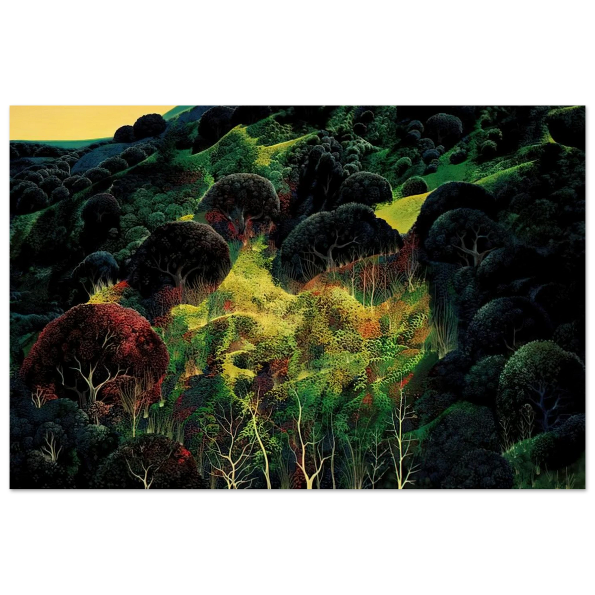 Autumn Fields Poster | Eyvind Earle Poster | Eyvind Earle Prints