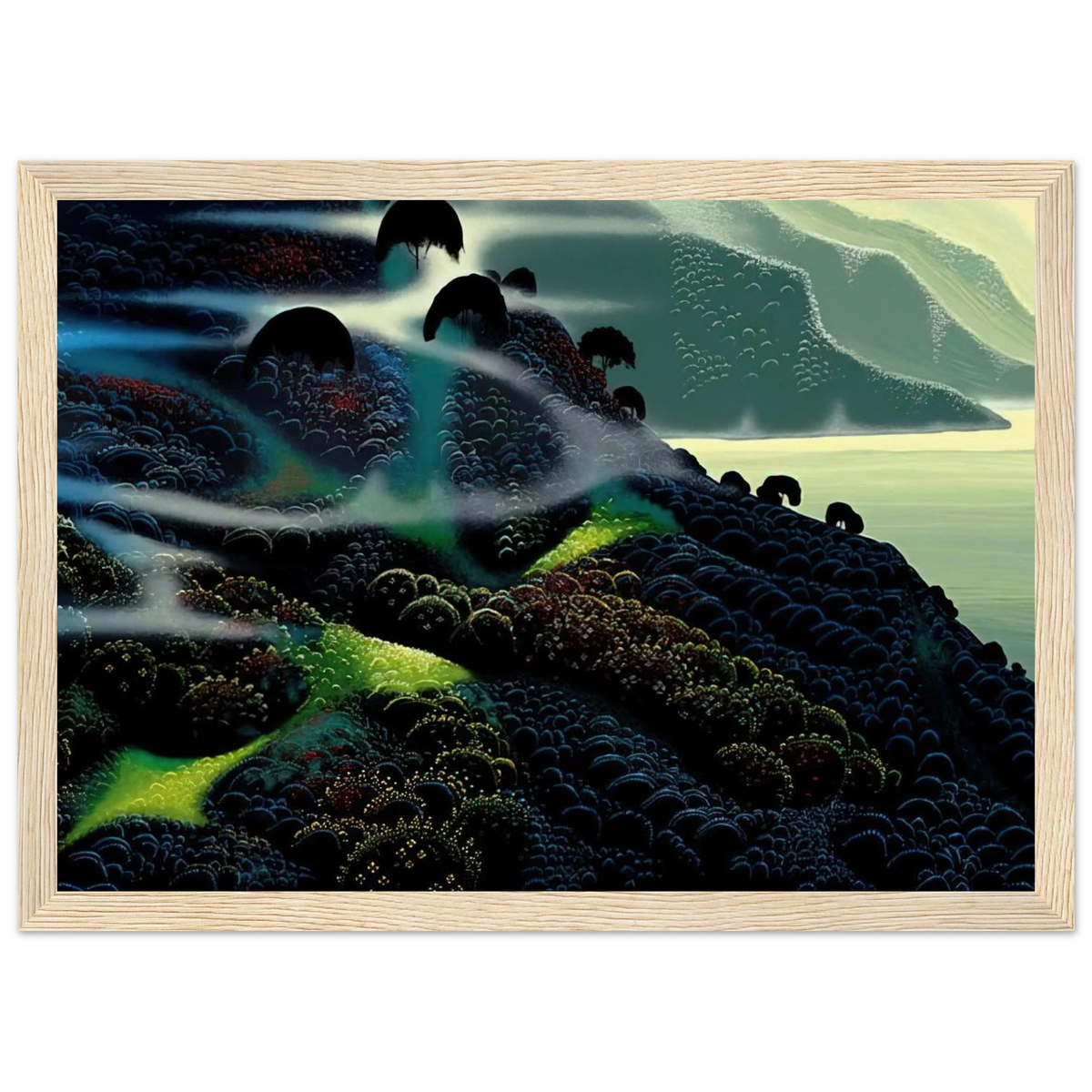 Ocean Paradise Framed Poster | Eyvind Earle Framed Prints Wall Art | Eyvind Earle Prints