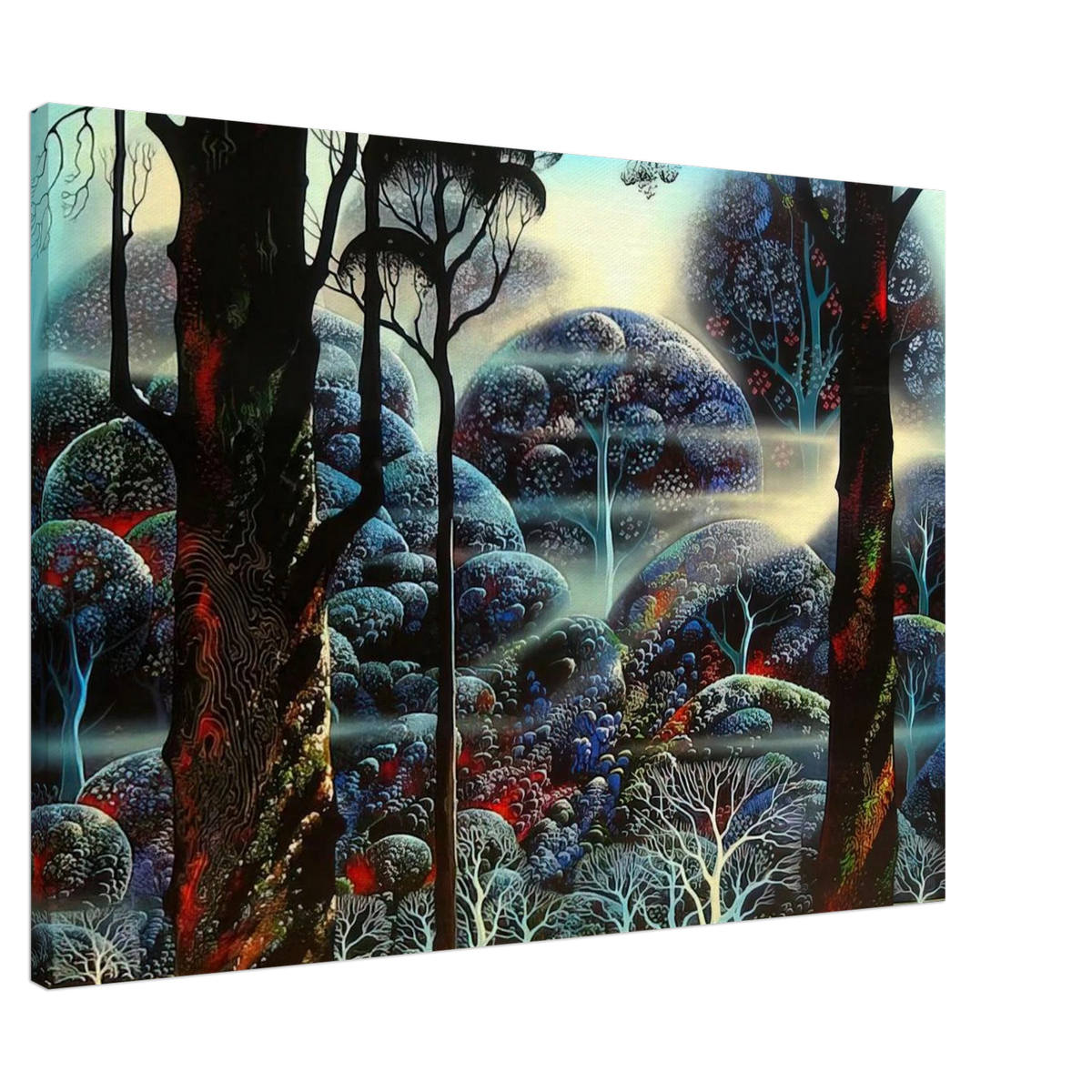 Mist in the Dark Woods Canvas | Eyvind Earle Canvas | Eyvind Earle Prints