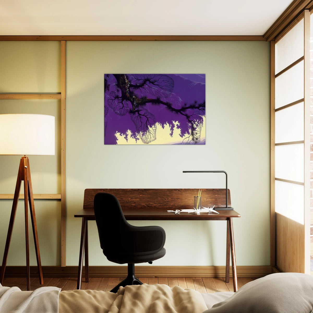 Purple Coastline Canvas | Eyvind Earle Canvas | Eyvind Earle Prints