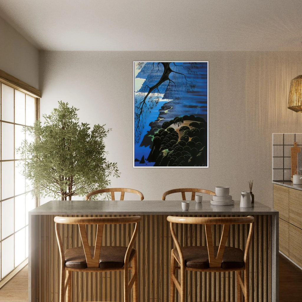 Mystical Coastline Framed Poster | Eyvind Earle Framed Prints Wall Art | Eyvind Earle Prints