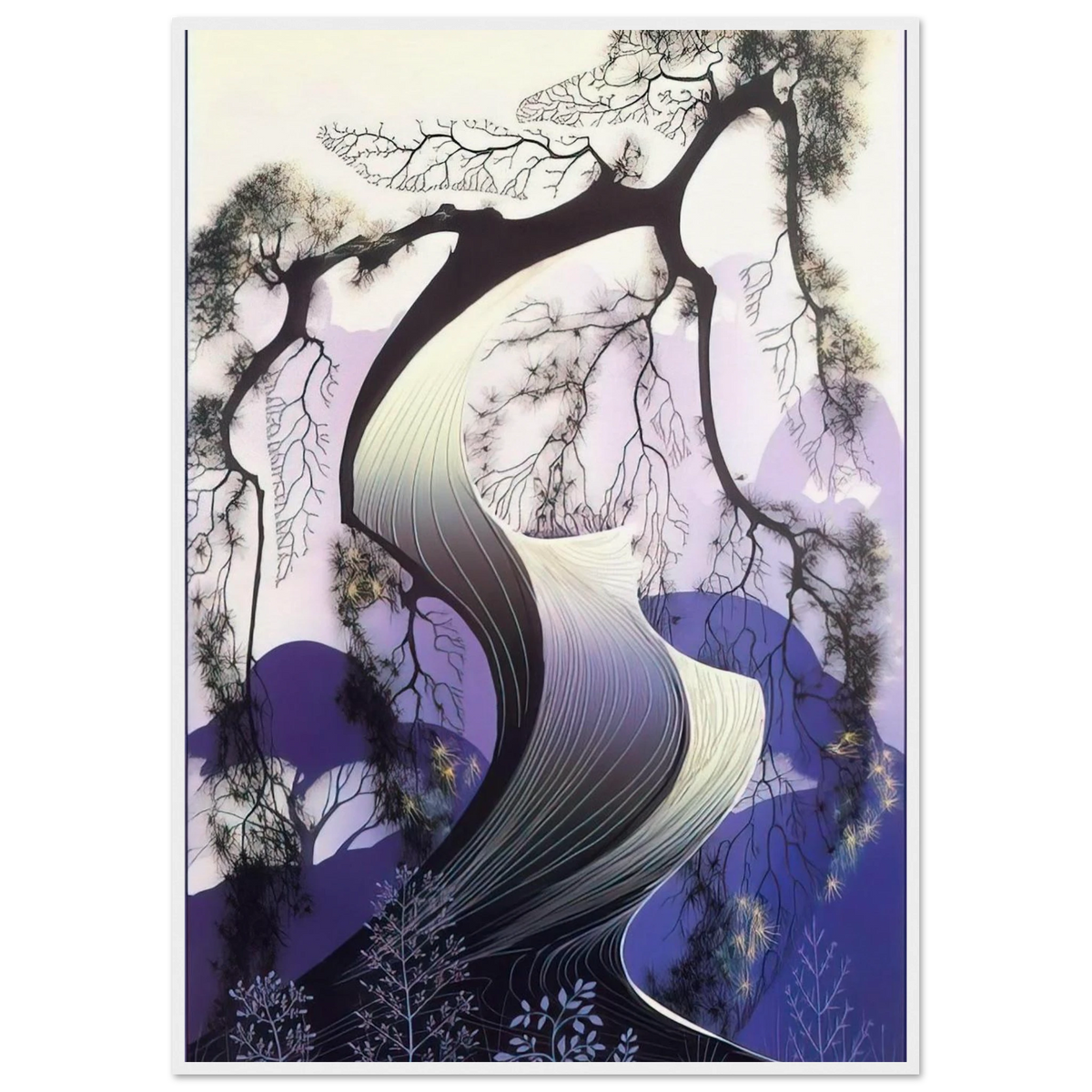 Bonsai Framed Poster | Eyvind Earle Framed Prints Wall Art | Eyvind Earle Prints