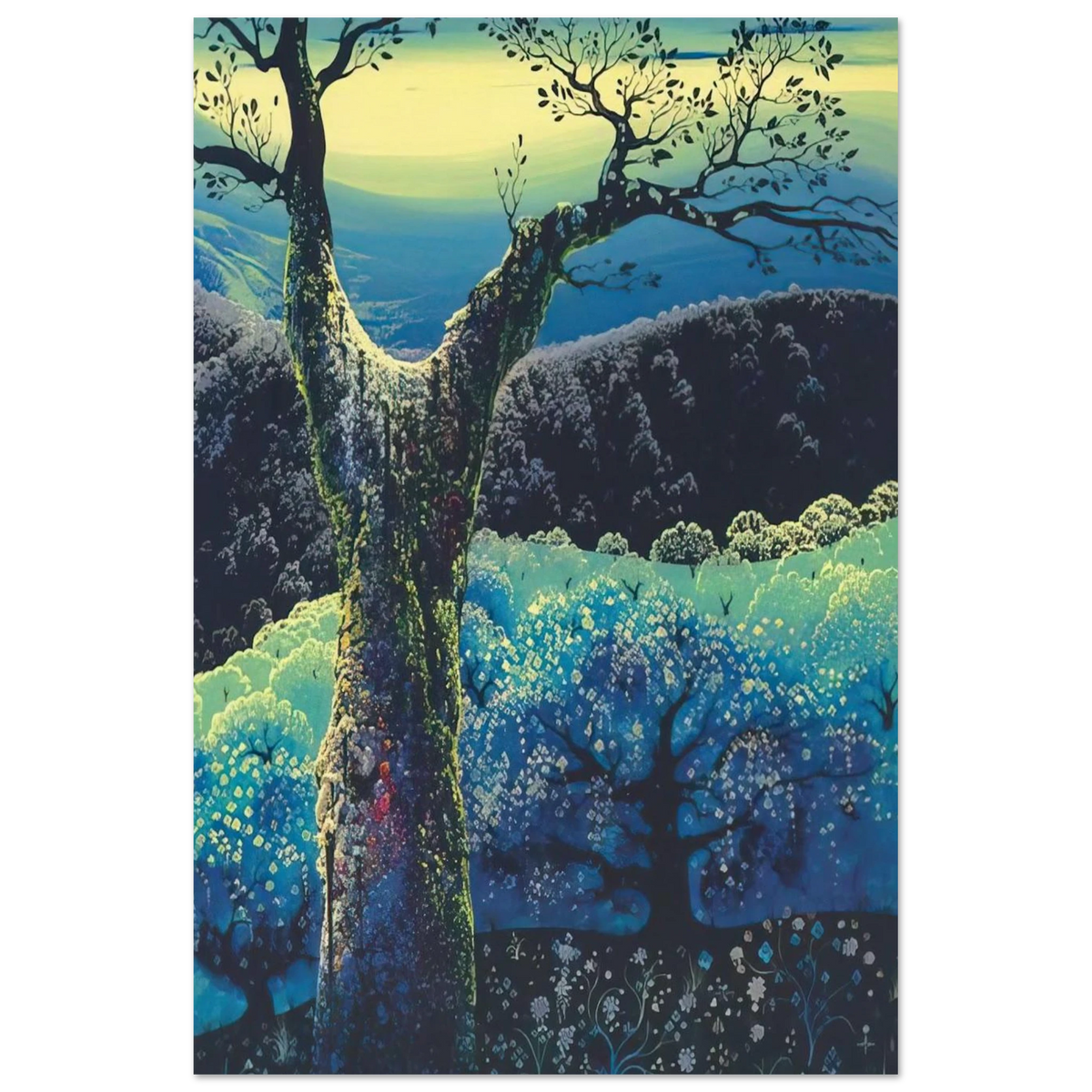 Orchard in Bloom Poster | Eyvind Earle Poster | Eyvind Earle Prints