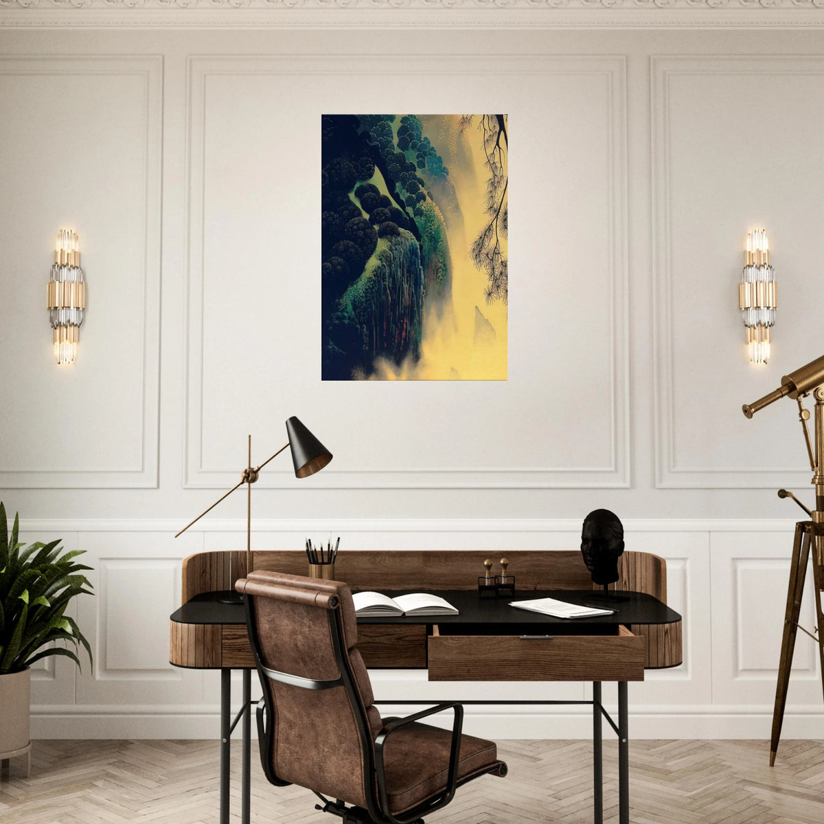 Jeweled Coast Canvas | Eyvind Earle Canvas | Eyvind Earle Prints