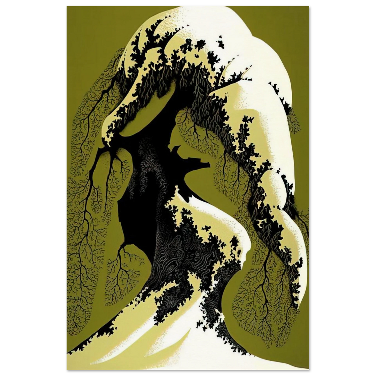 Snow Laden Poster | Eyvind Earle Poster | Eyvind Earle Prints